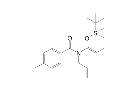 N-((Z)-1-{[ (tert-Butyl)dimethylsilyl]oxy}prop-1-enyl)-4-methyl-N-prop-2-enylbenzamide