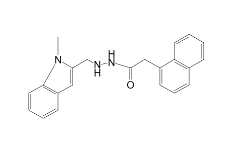 1-NAPHTHALENEACETIC ACID, 2-[(1-METHYLINDOL-2-YL)METHYL]HYDRAZIDE