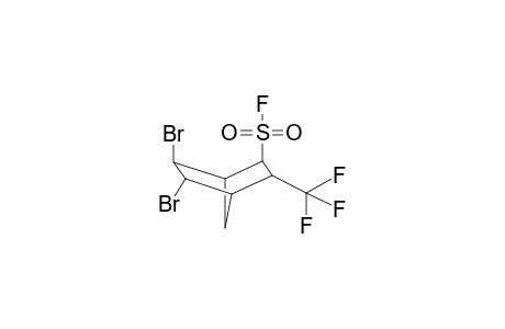 3-TRIFLUOROMETHYL-2-FLUOROSULPHONYL-5,6-DIBROMOBICYCLO[2.2.1]HEPTANE