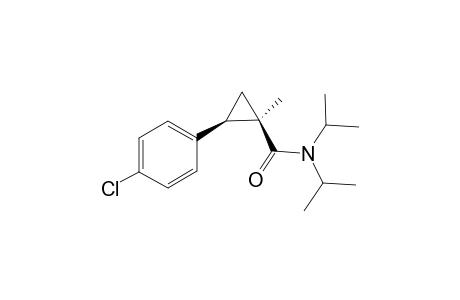 (1R*,2R*)-2-(p-Chlorophenyl)-N,N-diisopropyl-1-methylcyclopropanecarboxamide