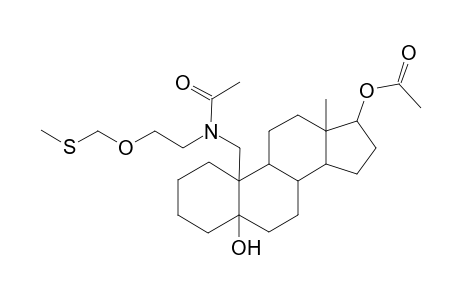 19-(Acetyl(2-[(methylsulfanyl)methoxy]ethyl)amino)-5-hydroxyandrostan-17-yl acetate