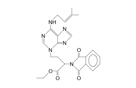 6-(3,3-Dimethyl-allylamino)-3-(3-ethoxycarbonyl-L-3-phthalimido-propyl)-purine