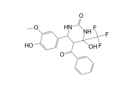 2(1H)-pyrimidinone, 5-benzoyltetrahydro-4-hydroxy-6-(4-hydroxy-3-methoxyphenyl)-4-(trifluoromethyl)-