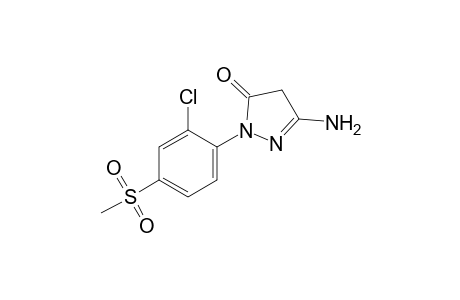 3-amino-1-[2-chloro-4-(methylsulfonyl)phenyl]-2-pyrazolin-5-one