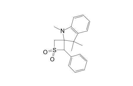 2'-PHENYL-1,3,3-TRIMETHYLSPIRO[INDOLINE-2,3'-THIETANE], 1',1'-DIOXIDE