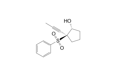 (1R*,2S*)-2-(Phenylsulfonyl)-2-(1-propynyl)cyclopentanol