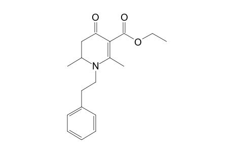 2,6-Dimethyl-4-oxo-1-phenethyl-1,4,5,6-tetrahydropyridin-3-careboxylic acid ethyl ester