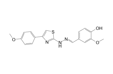 2-Methoxy-4-({2-[4-(4-methoxyphenyl)-1,3-thiazol-2-yl]hydrazinylidene}methyl)-phenol