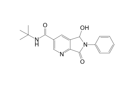N-(1',1'-Dimethylethyl)-6,7-dihydro-5-hydroxy-6-phenyl-7-oxo-5H-pyrrolo[3,4-b]pyridine-3-carboxamide