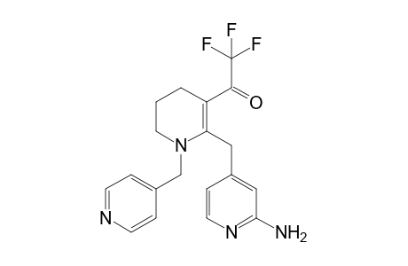 2-[(-2-Aminopyrid-4-yl)methyl]-1-[(pyrid-4-yl)methyl]-3-trifluoroacetyl-1,4,5,6-tetrahydropyridine