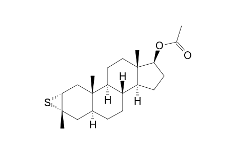 2a,3-Epithio-3-methyl-5a-androstan-17b-yl acetate