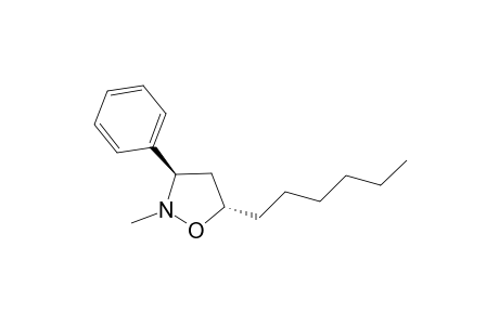 (3R,5R)-2-Methyl-3-phenyl-5-hexylisooxazolidine