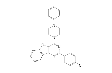 2-(4-chlorophenyl)-4-(4-phenyl-1-piperazinyl)[1]benzofuro[3,2-d]pyrimidine