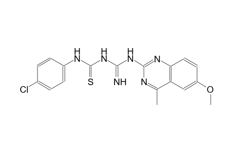 2-{[{[(4-chloroanilino)carbothioyl]amino}(imino)methyl]amino}-6-methoxy-4-methylquinazoline