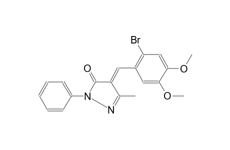 (4E)-4-(2-bromo-4,5-dimethoxybenzylidene)-5-methyl-2-phenyl-2,4-dihydro-3H-pyrazol-3-one