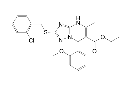 ethyl 2-[(2-chlorobenzyl)sulfanyl]-7-(2-methoxyphenyl)-5-methyl-4,7-dihydro[1,2,4]triazolo[1,5-a]pyrimidine-6-carboxylate