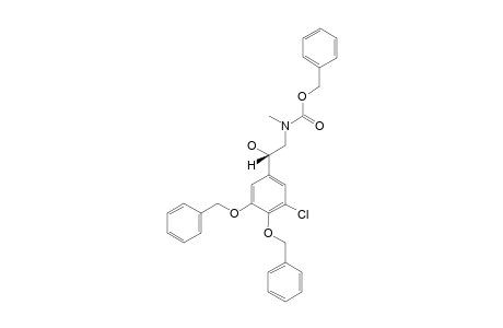 (S)-(PHENYLMETHYL)-N-(2-(3-CHLORO-4,5-DI-(PHENYLMETHOXY)-PHENYL)-2-HYDROXYETHYL)-N-METHYL-CARBAMATE