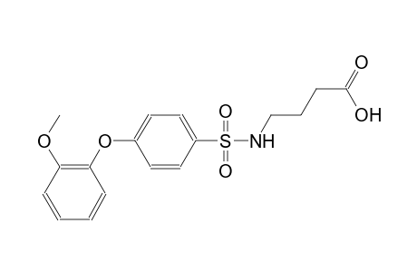 4-({[4-(2-methoxyphenoxy)phenyl]sulfonyl}amino)butanoic acid
