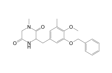 3-(3-Benzyloxy-4-methoxy-5-methylphenylmethyl)-1-methyl-2,5-piperazinedione