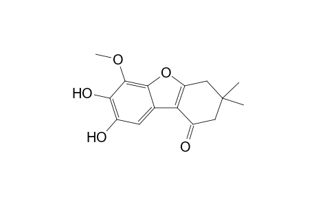 7,8-Dihydroxy-6-methoxy-3,3-dimethyl-3,4-dihydrodibenzo[b,d]furan-1(2H)-one