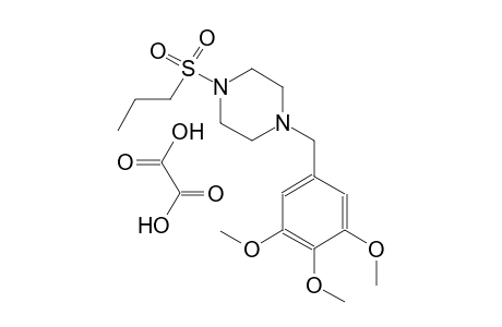 1-(propylsulfonyl)-4-(3,4,5-trimethoxybenzyl)piperazine oxalate
