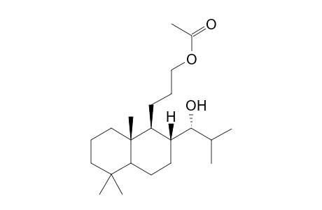 13-Acetoxy-13,14-seco-totaran-14R-ol