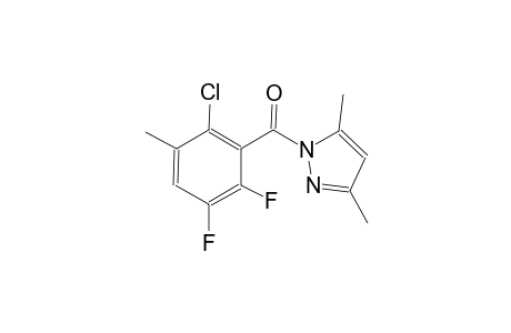 1-(2-chloro-5,6-difluoro-3-methylbenzoyl)-3,5-dimethyl-1H-pyrazole