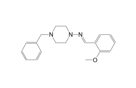 4-benzyl-N-[(E)-(2-methoxyphenyl)methylidene]-1-piperazinamine