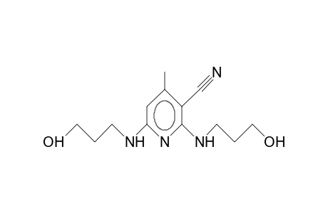2,6-Bis(3-hydroxy-propylamino)-4-methyl-3-pyridinecarbonitrile