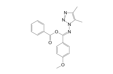 1-(ALPHA-BENZOYLOXY-PARA-METHOXY-PHENYLIDENE-AMINO)-4,5-DIMETHYL-1,2,3-TRIAZOLE