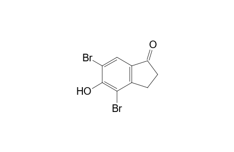 4,6-Dibromo-5-hydroxy-2,3-dihydro-1H-inden-1-one