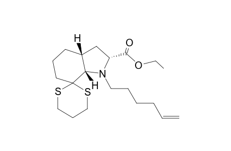 (2'R,3'aR,7'aS)-1'-hex-5-enyl-2'-spiro[1,3-dithiane-2,7'-3,3a,4,5,6,7a-hexahydro-2H-indole]carboxylic acid ethyl ester