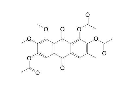 (5,6-diacetoxy-3,4-dimethoxy-7-methyl-9,10-dioxo-2-anthryl) acetate