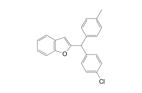 2-((4-Chlorophenyl)(p-tolyl)methyl)benzofuran