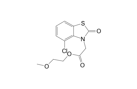 2-Methoxyethyl (4-chloro-2-oxo-1,3-benzothiazol-3(2H)-yl)acetate