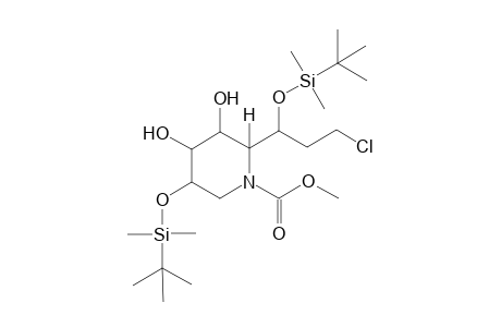 Methyl 6-(1-tert-Butyldimethylsiloxy-3-chloropropyl)-3-tert-butyldimethylsiloxy-4,5-dihydroxypiperidine-2-carboxylate