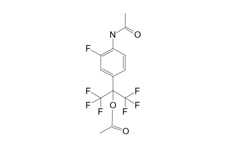 2-(4-Amino-3-fluorophenyl)-1,1,1,3,3,3-hexafluoropropan-2-ol, N,o-diacetyl-