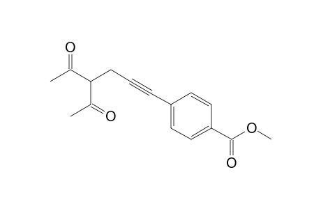 4-(4-Acetyl-5-oxo-hex-1-ynyl)-benzoic acid methyl ester