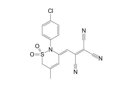 N-PARA-CHLORPHENYL-2-METHYL-4-(2,3,3-TRICYAN-PROP-2-EN-1-YLIDEN)-BUT-2-EN-1,4-SULTAMEN