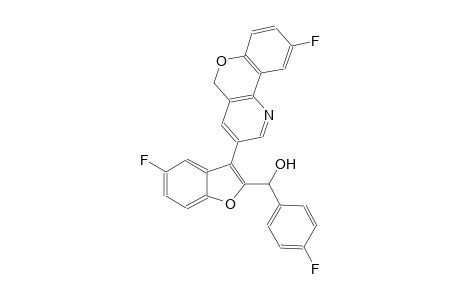 [5-fluoro-3-(9-fluoro-5H-chromeno[4,3-b]pyridin-3-yl)-1-benzofuran-2-yl](4-fluorophenyl)methanol