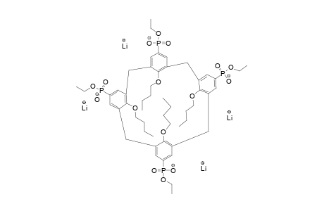 25,26,27,28-TETRABUTOXY-5,11,17,23-TETRAKIS-(DIETHOXYPHOSPHORYL)-CALIX-[4]-ARENE-TETRALITHIUMSALT