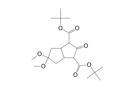Di-t-butyl ester of 7,7-dimethoxy-3-oxobicyclo[3.3.0]octan-2,4-dicarboxylic acid