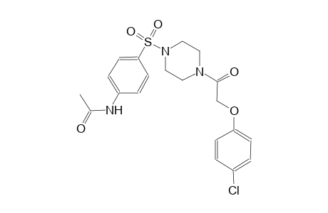 acetamide, N-[4-[[4-[2-(4-chlorophenoxy)acetyl]-1-piperazinyl]sulfonyl]phenyl]-