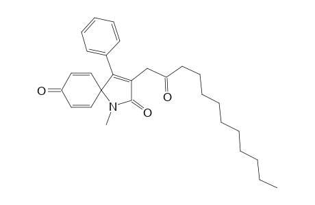 1-Methyl-3-(2-oxododecyl)-4-phenyl-1-azaspiro[4.5]deca-3,6,9-triene-2,8-dione