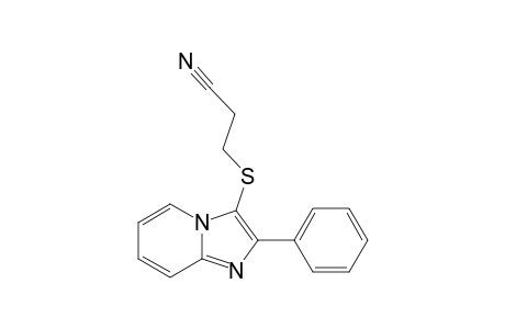3-[(2-Phenylimidazo[1,2-a]pyridin-3-yl)thio]propanenitrile