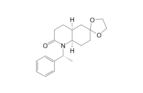 (1'R,4aS,8aR)-3,4,4a,5,7,8,8a-Heptahydro-6-[spiro-(2,5-dioxa)cyclopentyl]-1-[(1'-(phenyl)ethyl]quinolin-2-(1H)-one