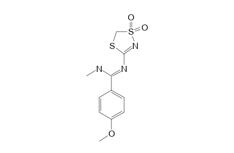 N(1)-(4,4-DIOXO-DELTA(2)-1,4,3-DITHIAZOLIN-2-YL)-N(2)-METHYL-PARA-METHOXY-BENZAMIDINE