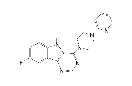 8-fluoro-4-[4-(2-pyridinyl)-1-piperazinyl]-5H-pyrimido[5,4-b]indole