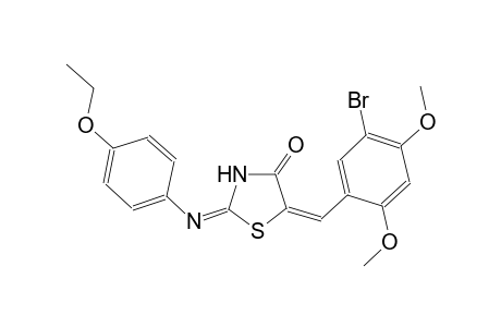 (2E,5E)-5-(5-bromo-2,4-dimethoxybenzylidene)-2-[(4-ethoxyphenyl)imino]-1,3-thiazolidin-4-one