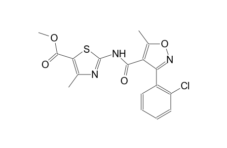 methyl 2-({[3-(2-chlorophenyl)-5-methyl-4-isoxazolyl]carbonyl}amino)-4-methyl-1,3-thiazole-5-carboxylate